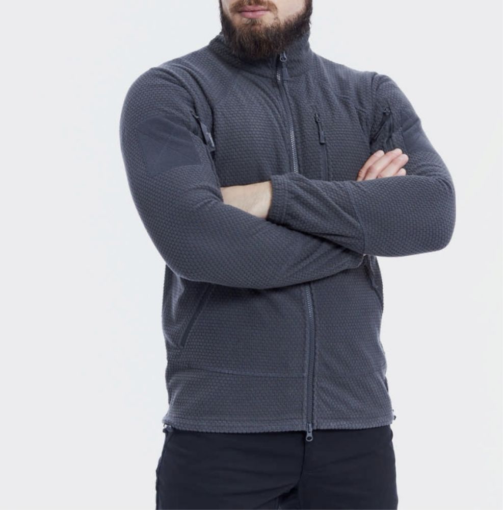 Флісова кофта Helikon-Tex Alpha tactical олива, койот, чорний, сірий