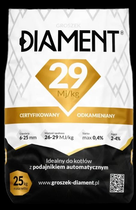 Groszek Diament węgiel