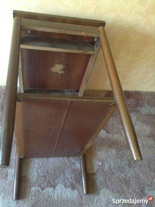 Konsolka z litego drewna z Polskich Fabryk Mebli -1972r.