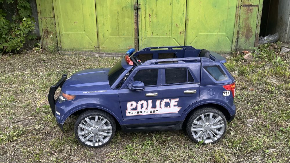дитячий електромобіль поліцейська джип
