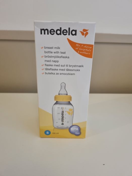 Nowa butelka ze smoczkiem Medela w rozmiarze S 150 ml