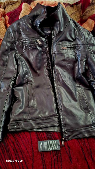 мужская куртка з экокожи
