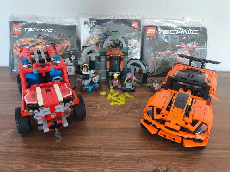 LEGO 42093/42075/70430 - 3 zestawy Hidden Side i Technic