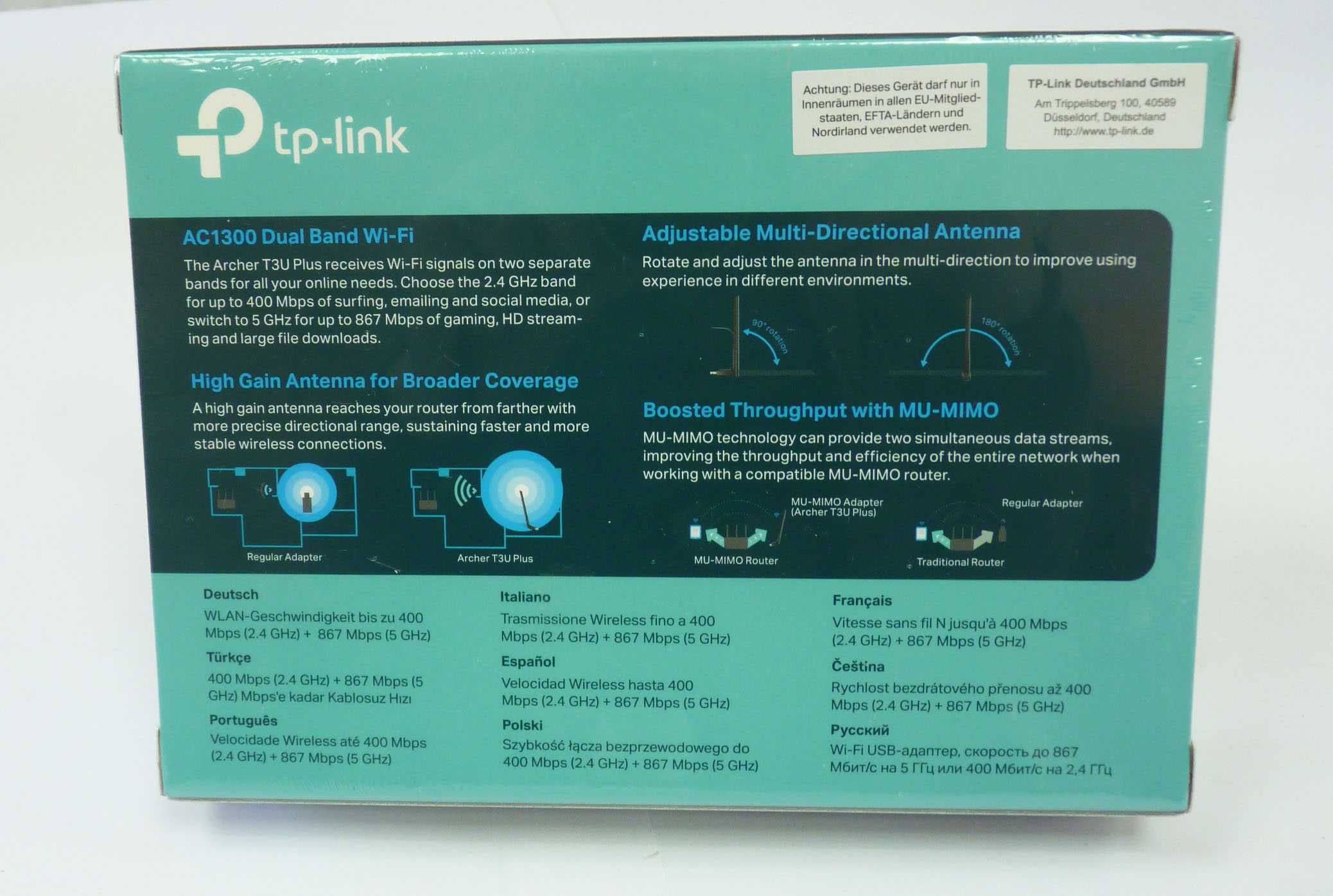 tp-link, Antena USB 3, para melhor receção signais Wi-Fi