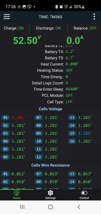 Батарея Lifepo4 16s 15kW/h