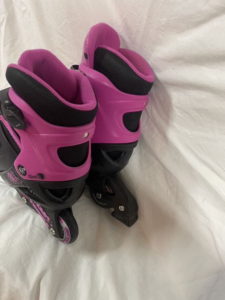 Patins em linha de senhora