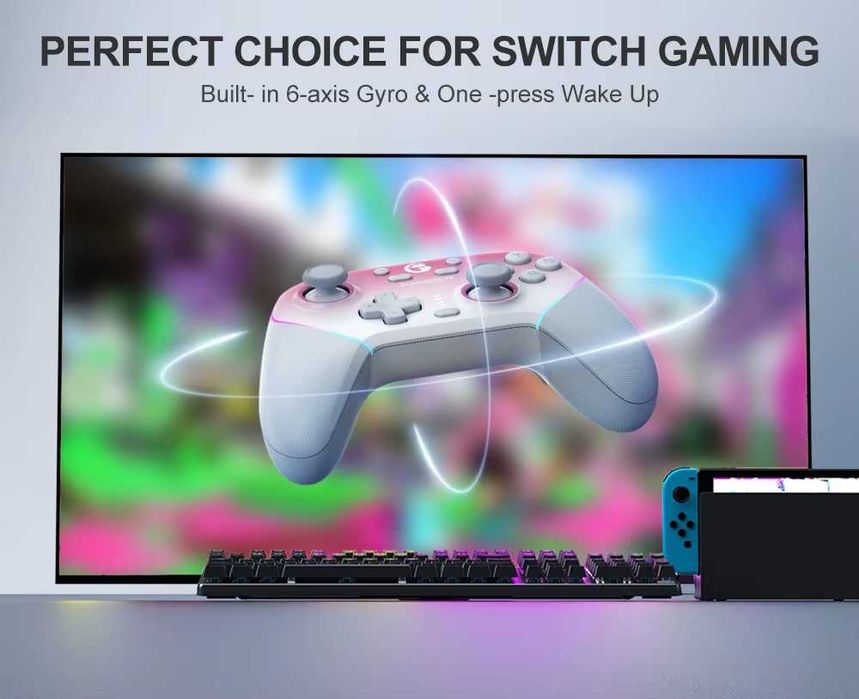 Геймпад GameSir Super Nova Lunar, Green, Blue, Brown з Док-станцією