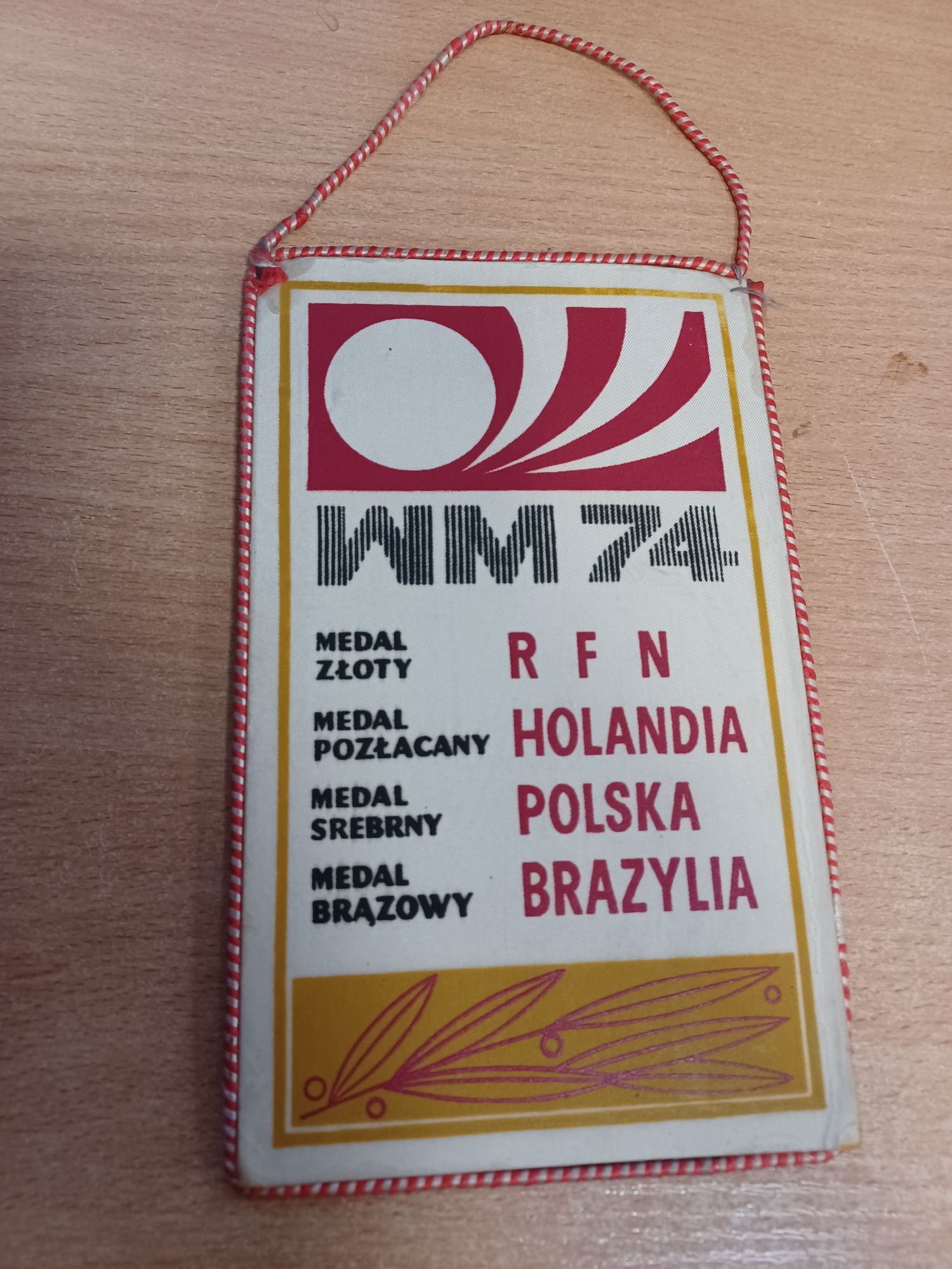 Proporczyk Finał Mistrzostw Świata w Piłce Nożnej RFN 1974