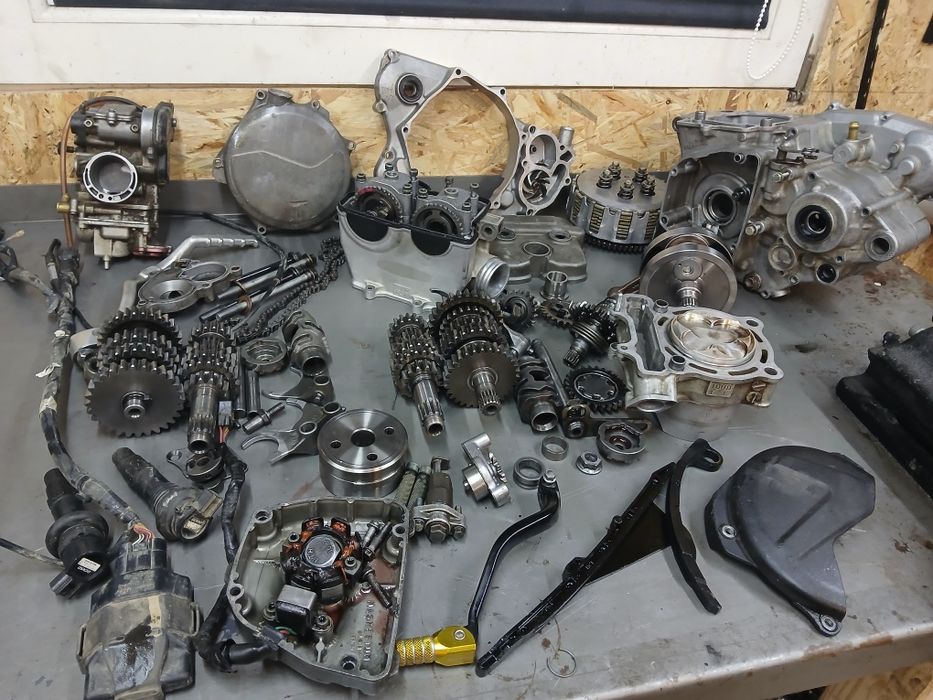 Silnik suzuki rmz 250 głowica kartery cylinder skrzynia stator