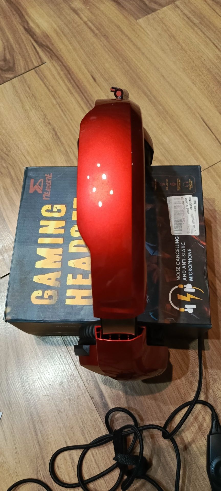 Słuchawki gamingowe Headset z podświetleniem LED.