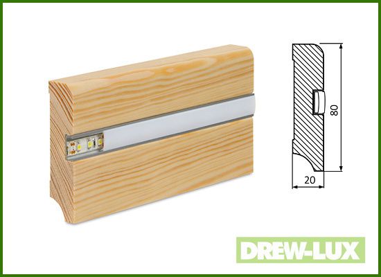 Listwy przypodłogowe drewniane LED, producent