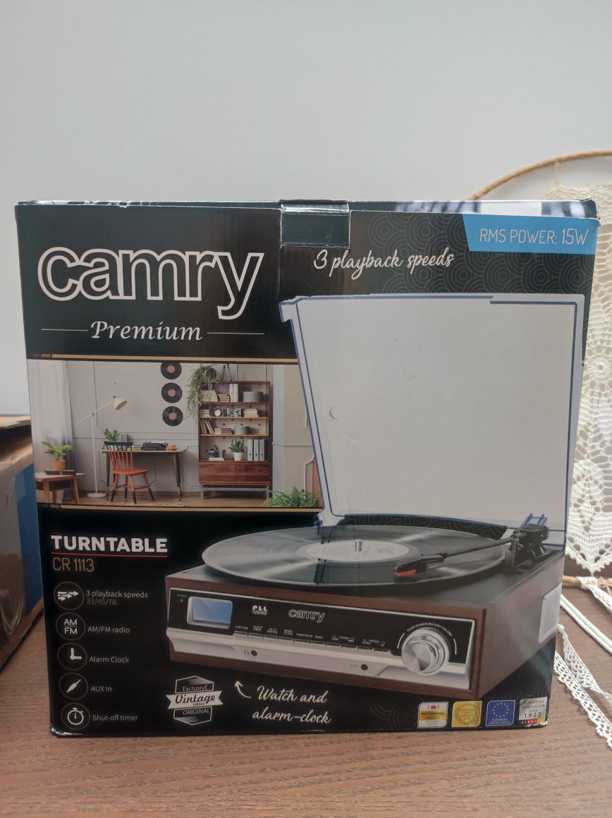 Gramofon camry brązowy