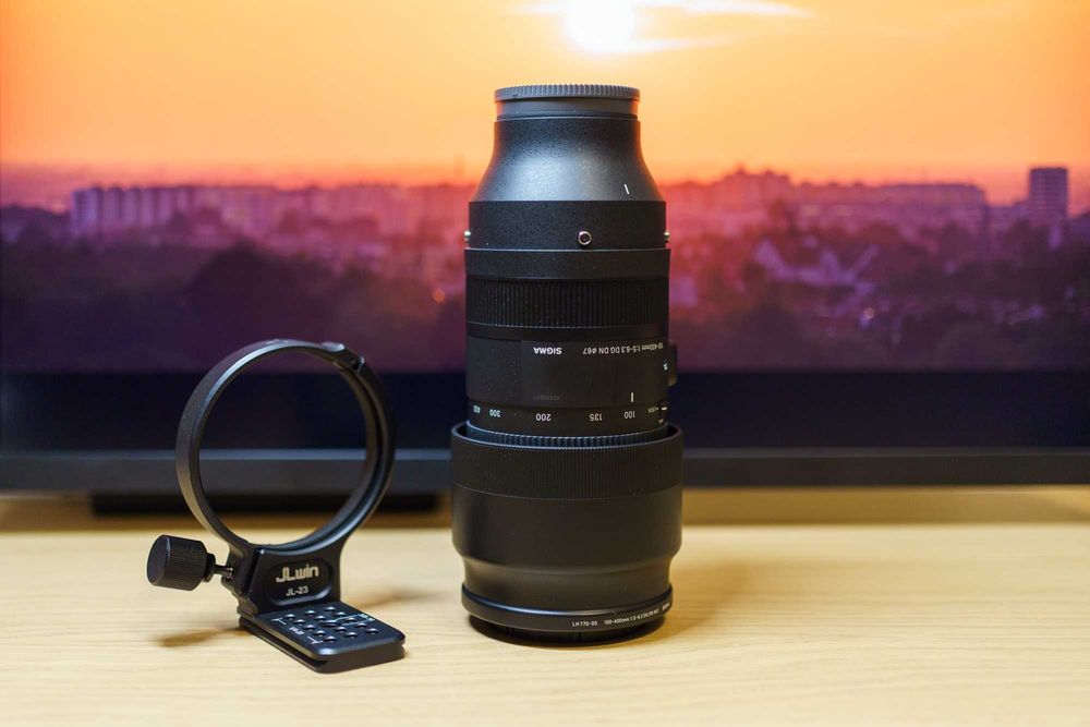 Obiektyw Sigma 100-400mm Sony FE bdb stan z mocowaniem statywowym