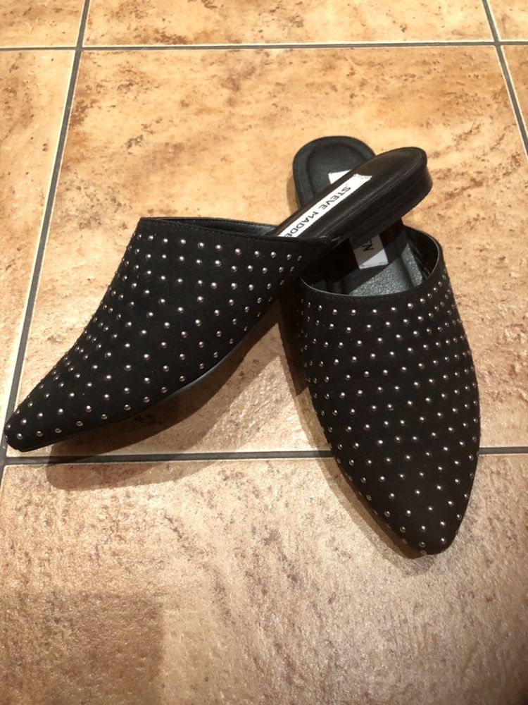Klapki Steve Madden r 37  czarne