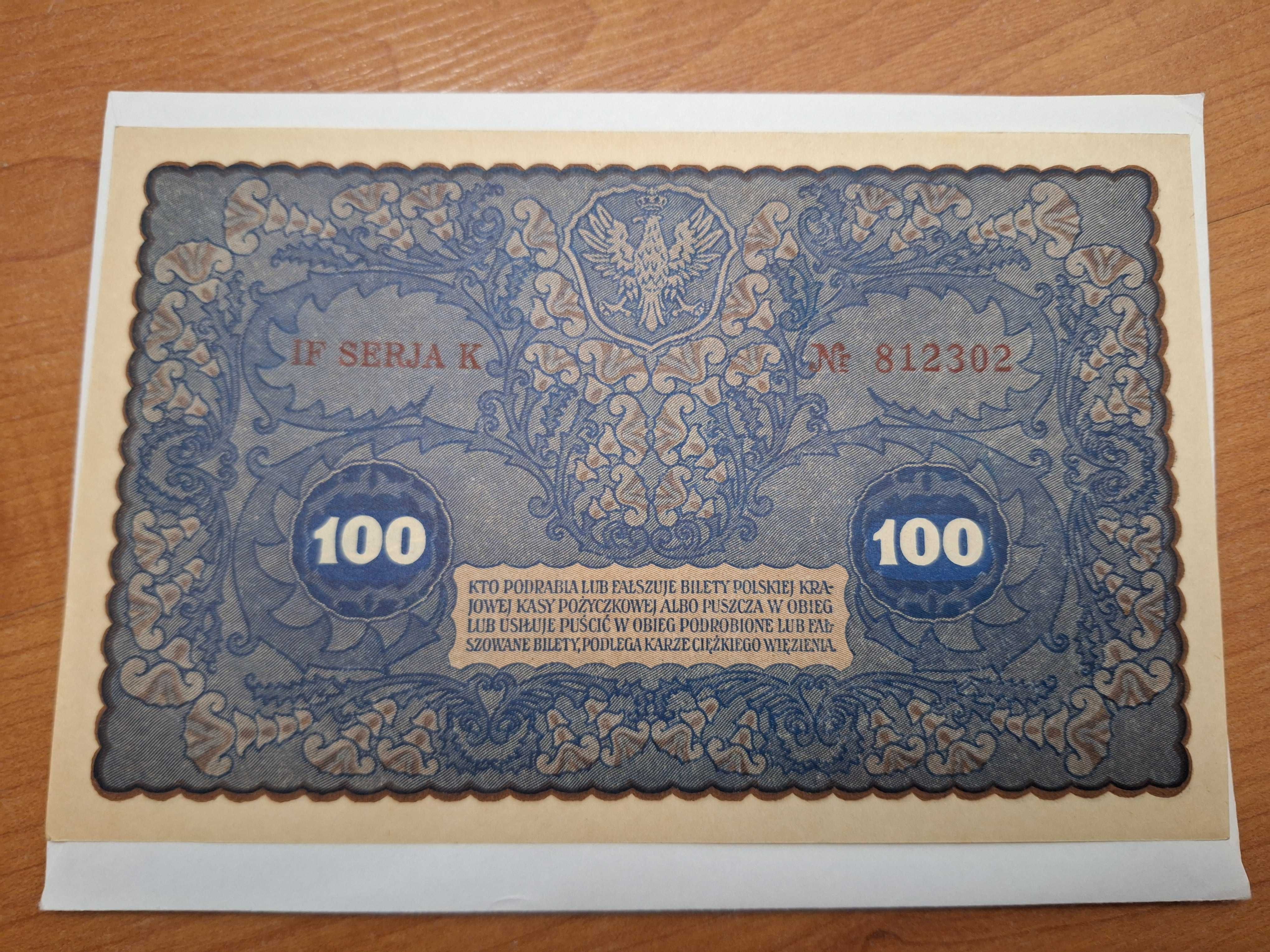 Banknot 100 marek polskich z 1919 roku