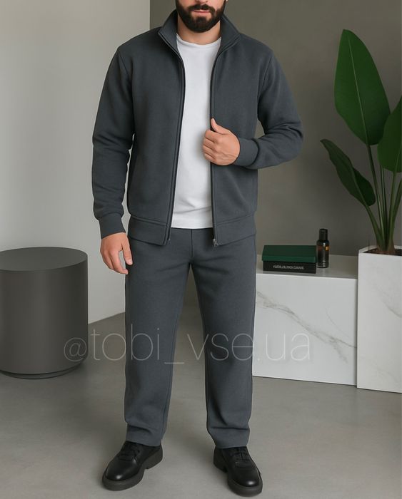 ХІТ‼️ ТЕПЛИЙ Костюм на ФЛІСІ чоловічий/мужской спортивний комплект