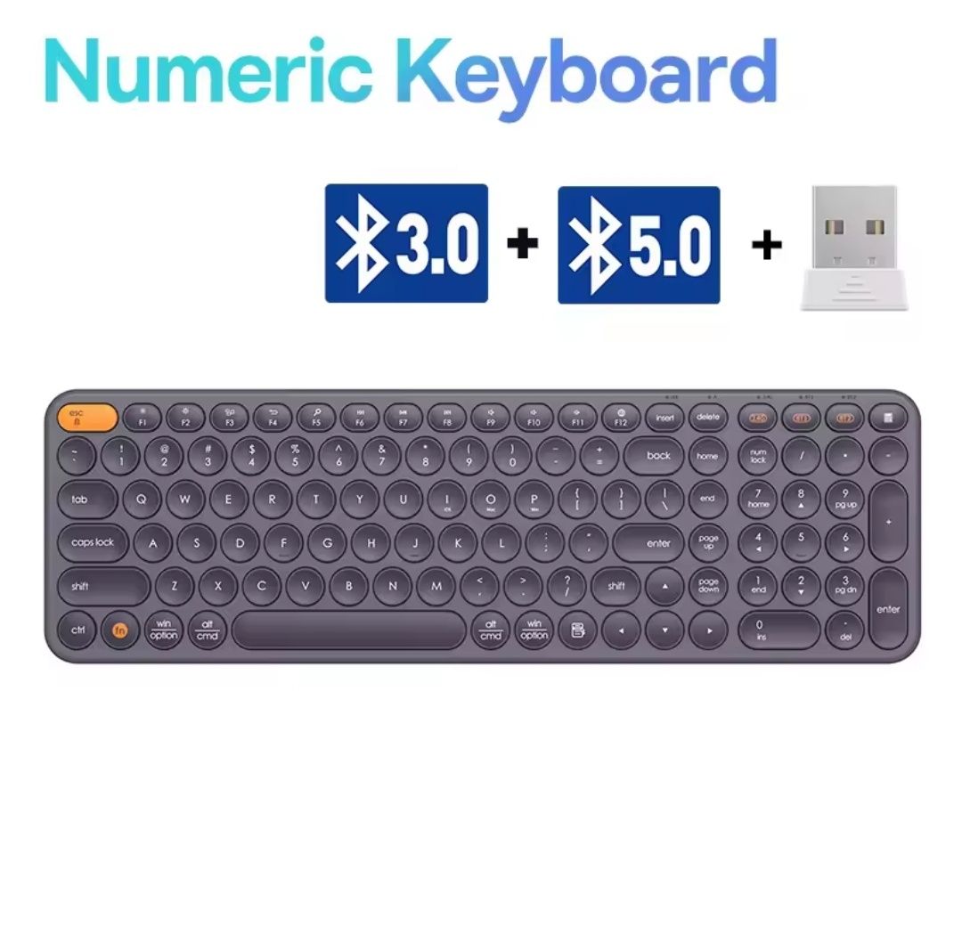 Bezprzewodowa Klawiatura Baseus K01B 3w1 Bluetooth 5.0 | 3.0 + 2.4GHz