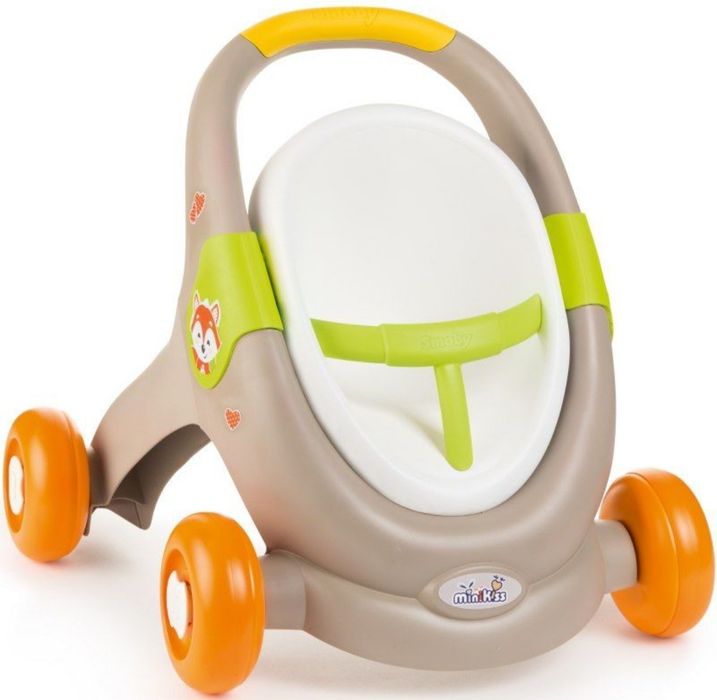 Minikiss 3w1 chodzik pchacz wózek Smoby