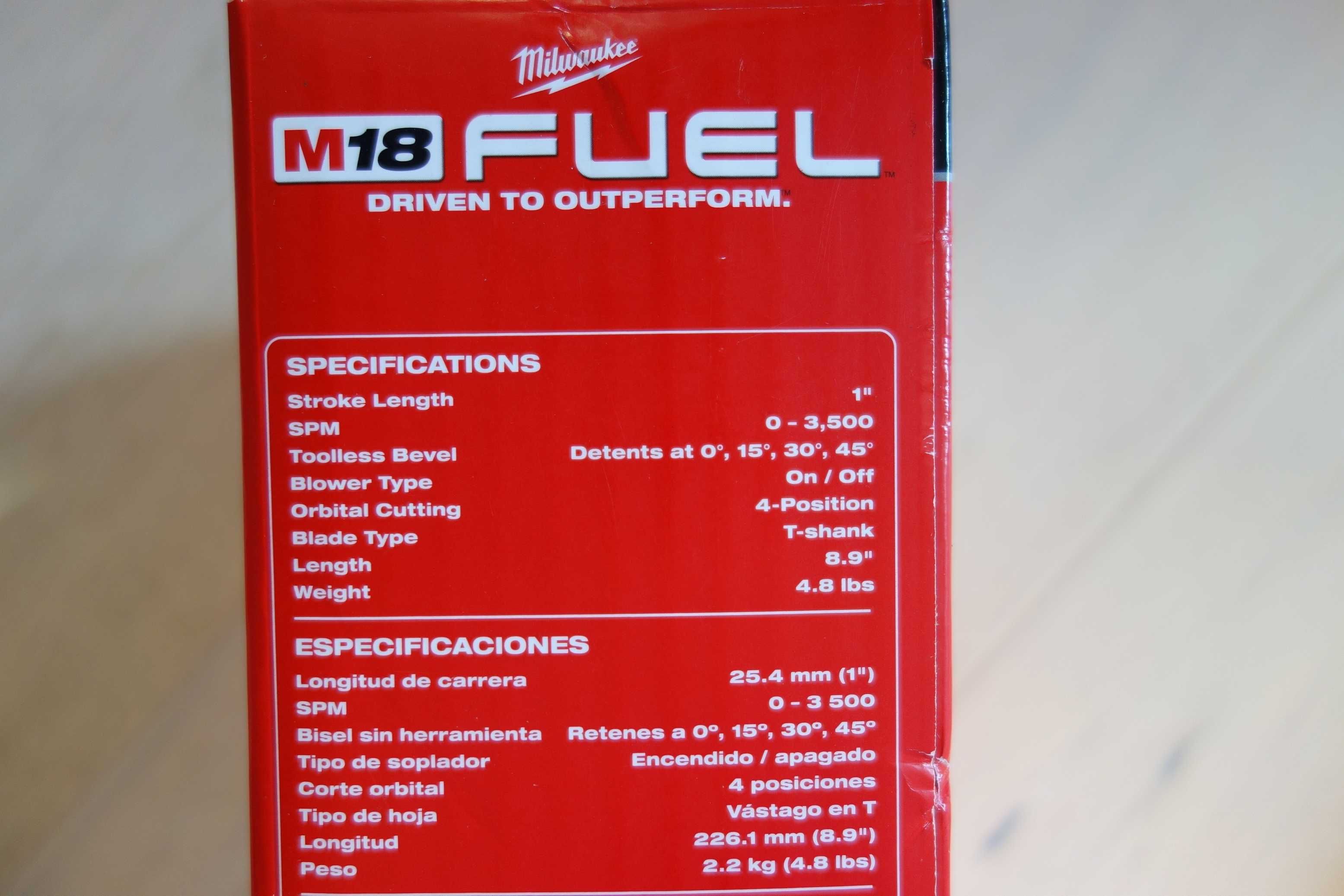 Milwaukee M18™ FUEL™ Wyrzynarka FJS-0 / 2737-20 z USA