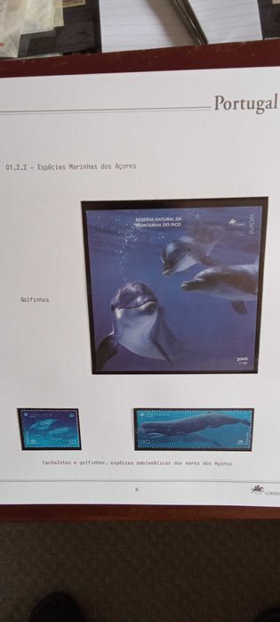Album Filatélico dos CTT com selos de Portugal novos