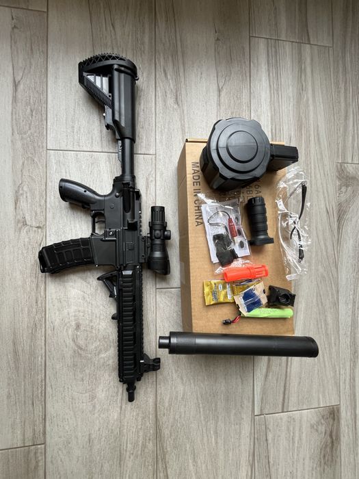 Автомат на орбизах М4А1, гель бластер на орбизах , детский автомат