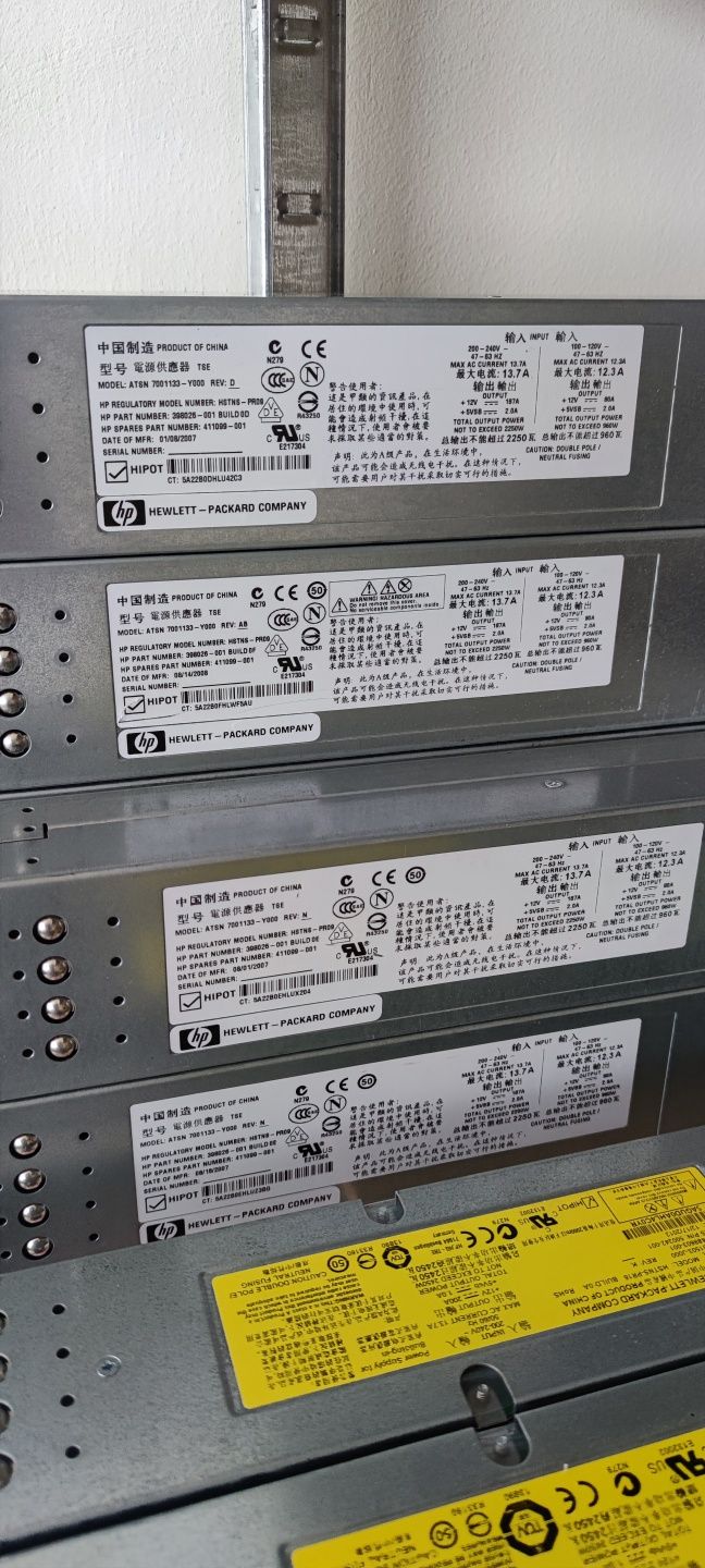 Блок питания серверный HP 2450Вт 12-14V 200A майнинг 2250W