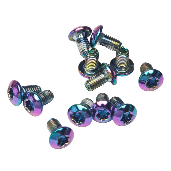TĘCZOWE / OIL SLICK Torx śruby do tarcz hamulcowych M4 tarcze