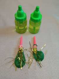 Zestaw baniek mydlanych i baloników z gwizdkiem - 2szt - zielone