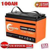 Lifepo4 KUSROIE 12v 100ah акумулятор qpd-12100