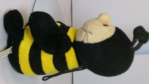 мягкая плюшевая игрушка пчела пчелка Германия НА ВЕРЕВОЧКЕ