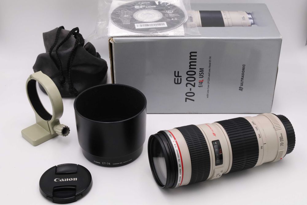 Canon EF 70-200 mm f4 L USM zadbany obiektyw + mocowanie statywowe