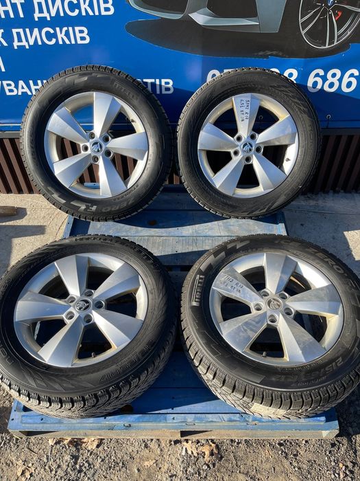 Goauto диски шини Skoda R17 5x112 6.5j et38 dia57.1 215 65 r17 В хорош