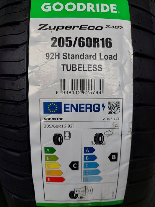 NOWE opony letnie 205/60R16 Goodride Z-107 WYSYŁKA