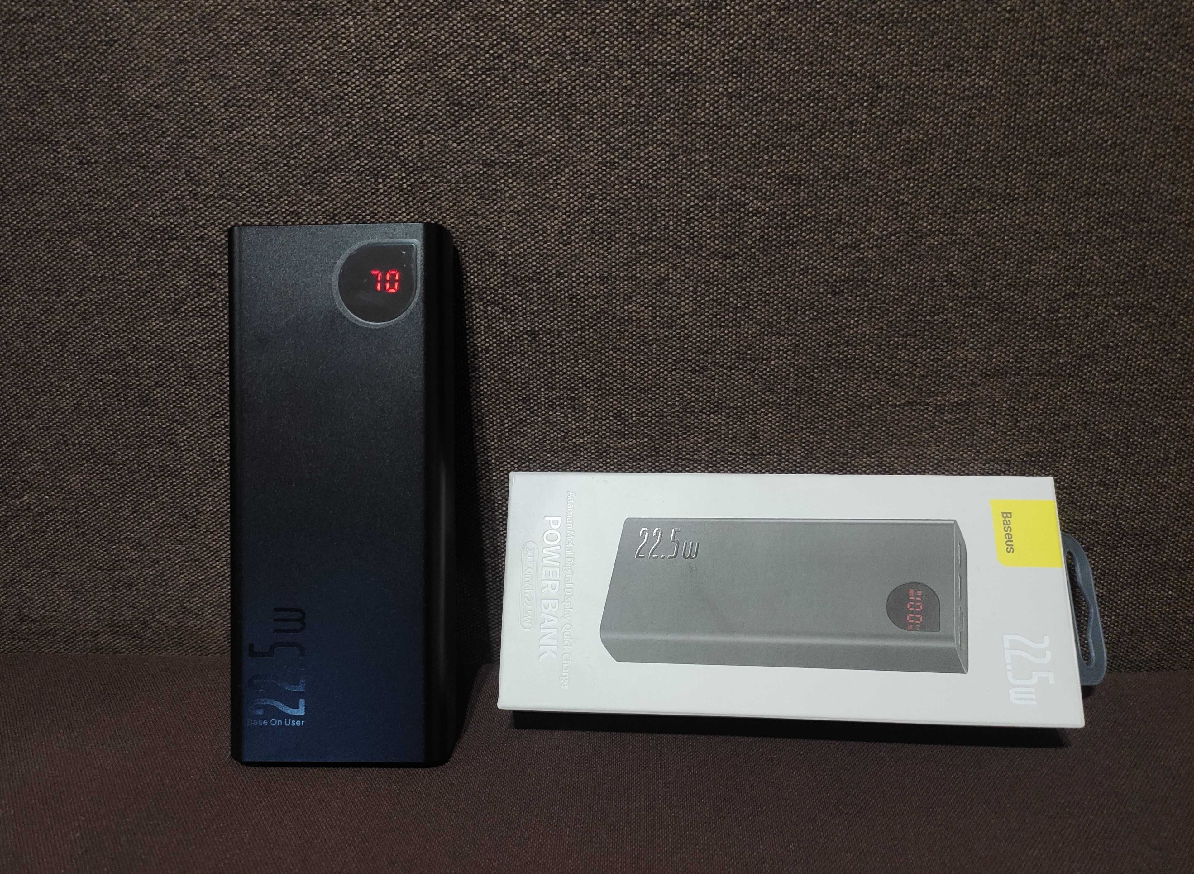 Павербанк Baseus Adaman20000mAh 22.5W/ ТОП. Перевірена якість