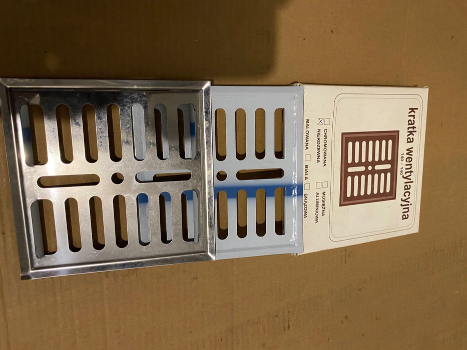 Kratka wentylacyjna nierdzewna 14/14