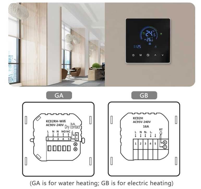 Inteligentny termostat Wifi do wodnego ogrzewania Decdeal