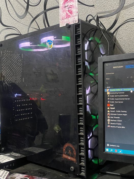 ПК игровой, 1050ti MSI, 16GB DDR4, 800W, i310100f