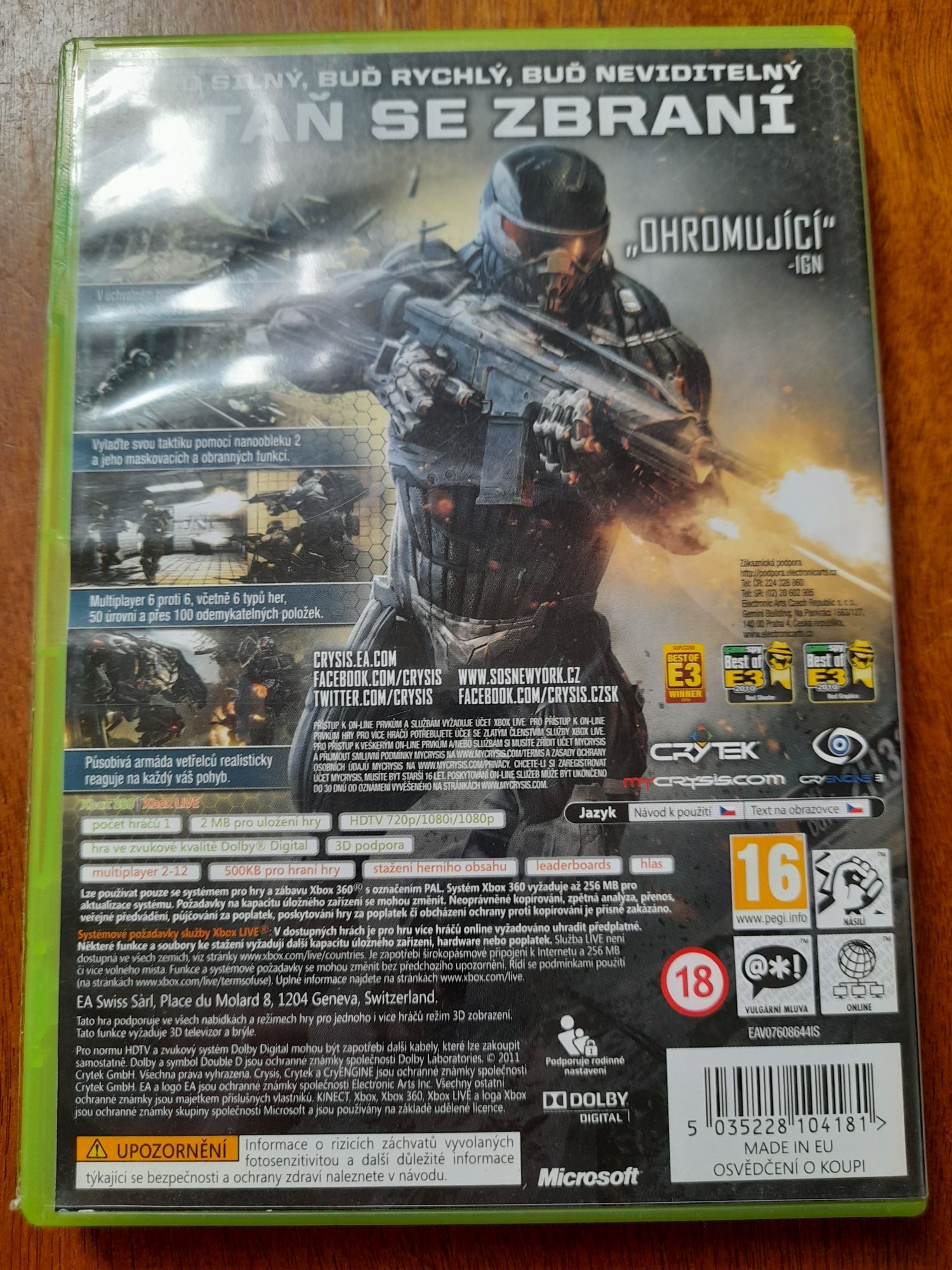 Crysis 2 na konsolę xbox 360