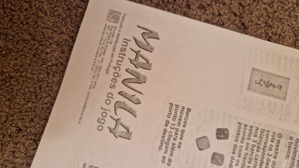 Jogo Manila em excelente estado