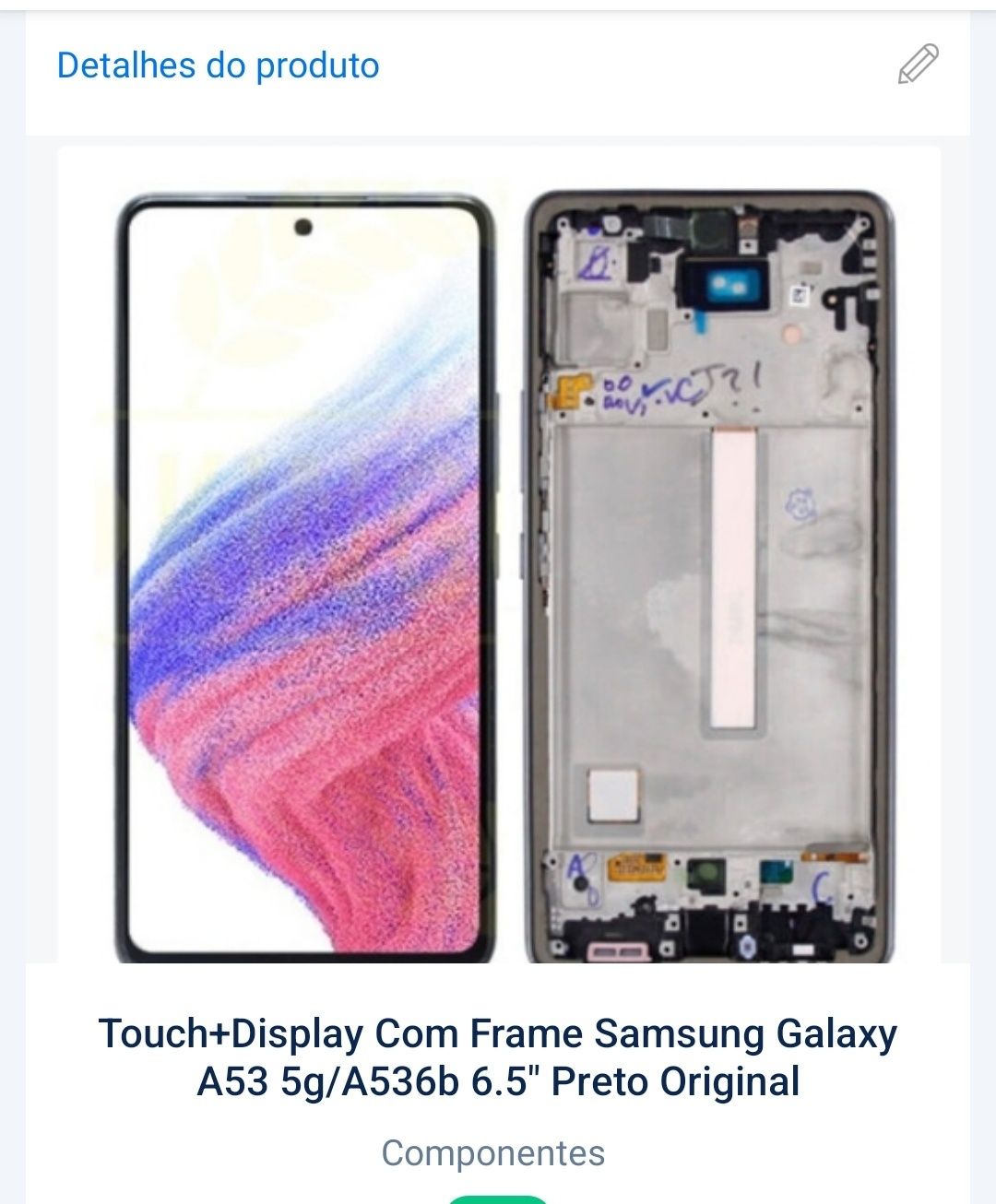 Display Samsung A53 5G original