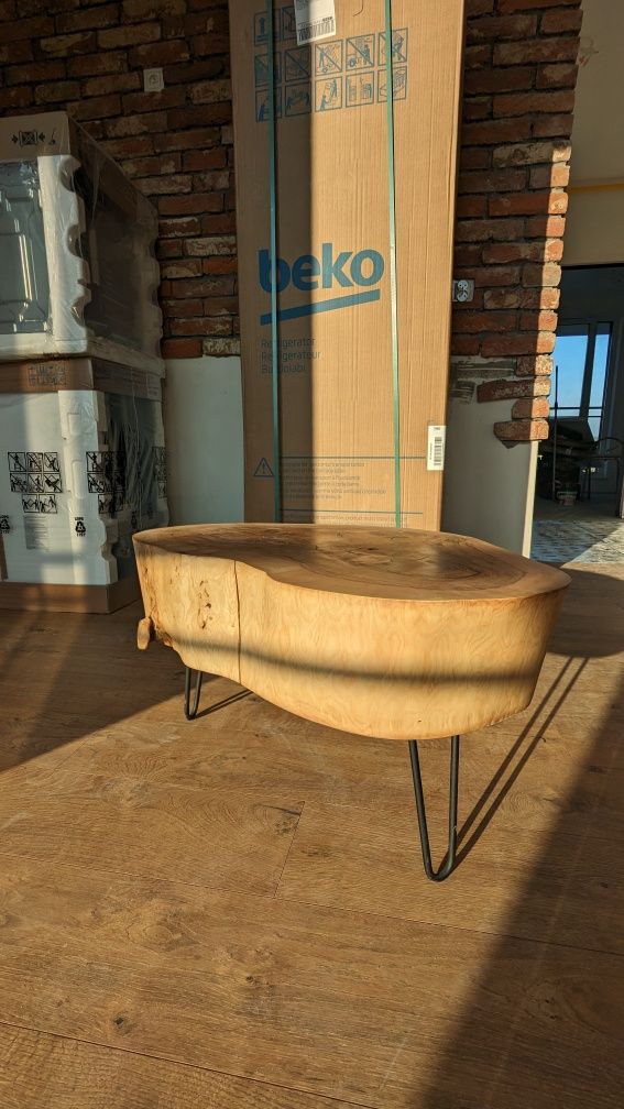 Stolik jesionowy 120 letni loft