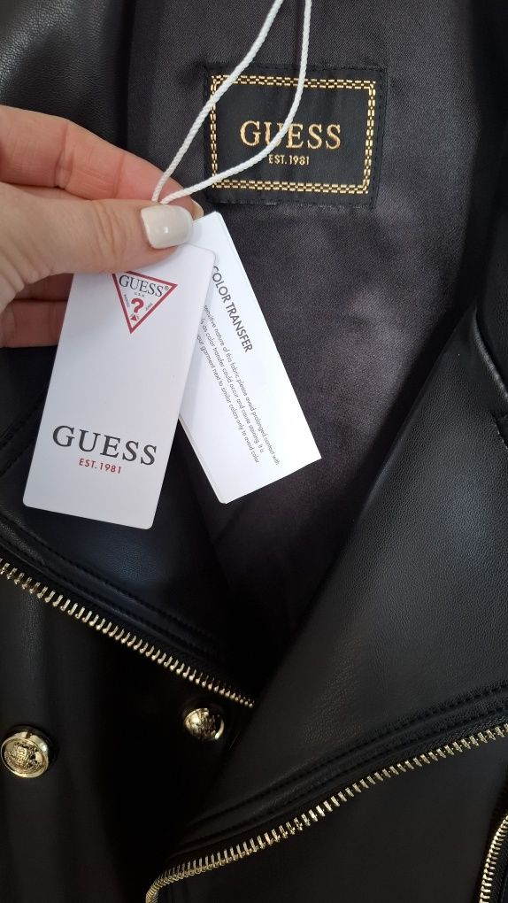Skórzana kurtka ramoneska guess rozm M L