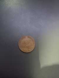 Stare monety na sprzedaż, 2zł z przed denominalizacji, 2 i 1 pfennig