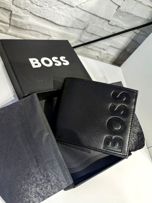 Portfel Męski  Boss 100% Skóra Naturalna