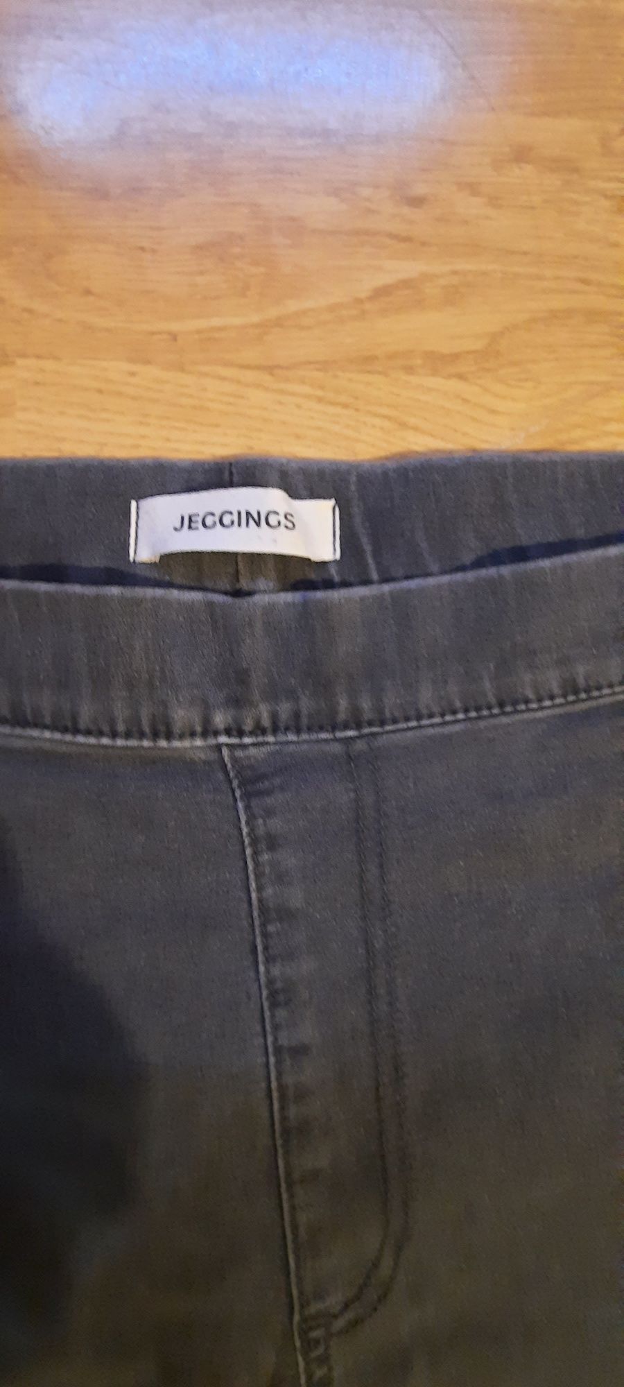 Spodnie rurki Jeggings 44 czarno szare