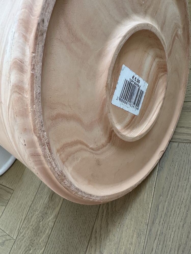Ceramiczna osłonka na kwiatka w ceglanym kolorze made in Germany