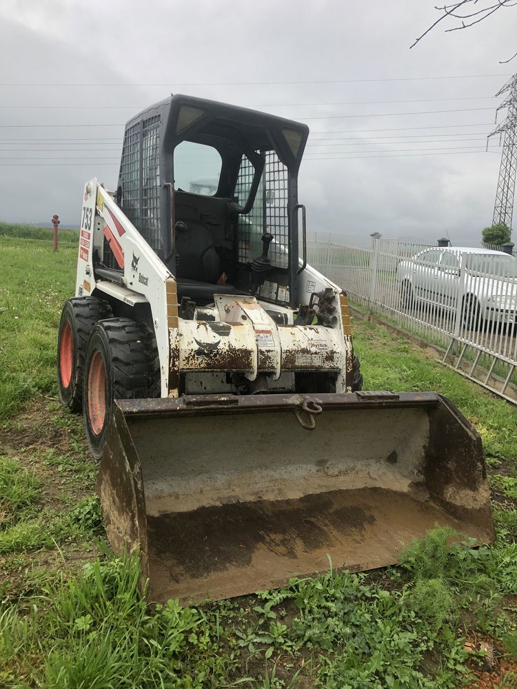 Bobcat 753 + osprzet kopiący