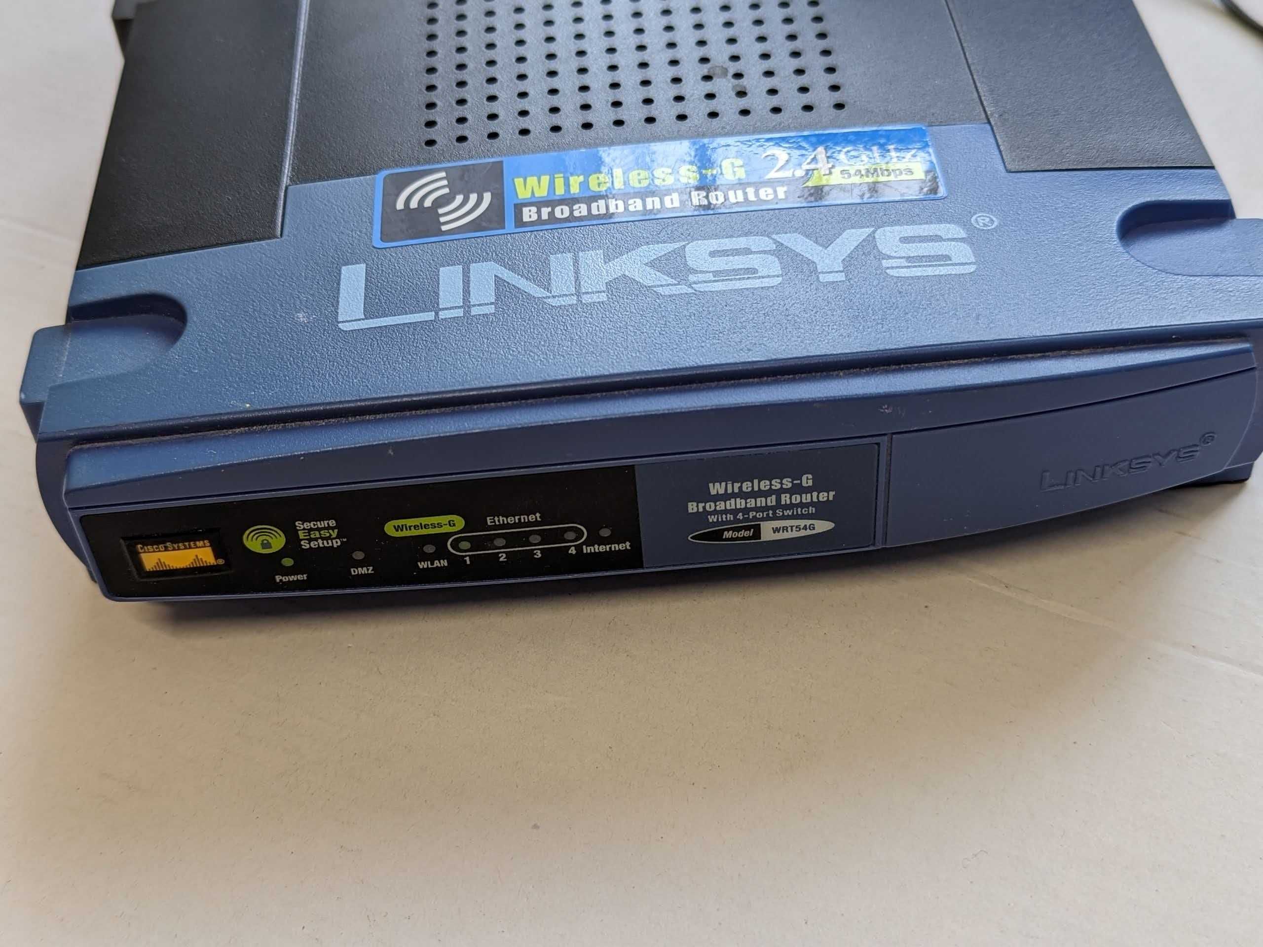 Router Linksys - Cisco / WRT54G v7 / sprawny / komplet / LAN