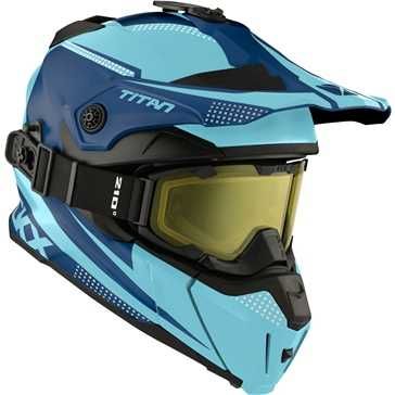 Kask CKX Titan Niebieski Enduro/ATV Skuter śnieżny