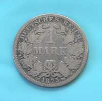 Alemanha - 1 Marco 1875-A, prata